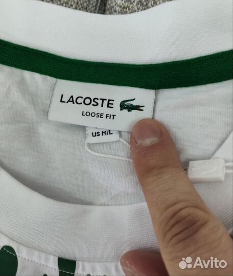 Футболка мужская Lacoste Big Logo (Оригинал)