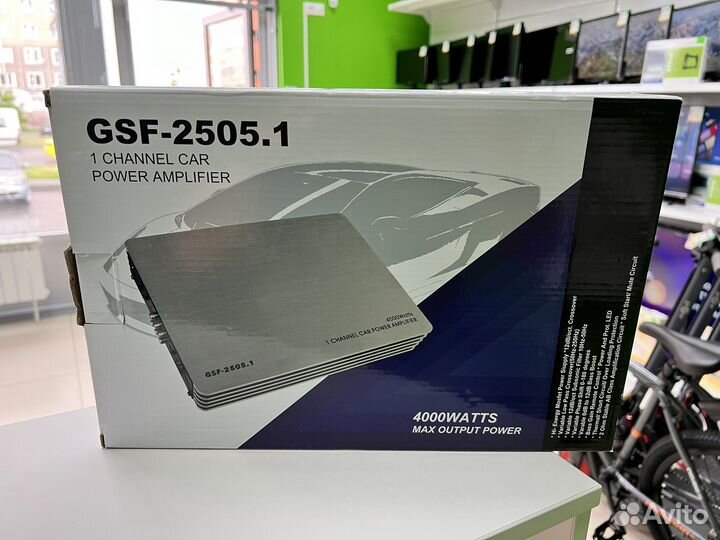 Автомобильный усилитель моноблок GSF-2505.1 новый
