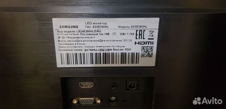 Монитор samsung S24E390