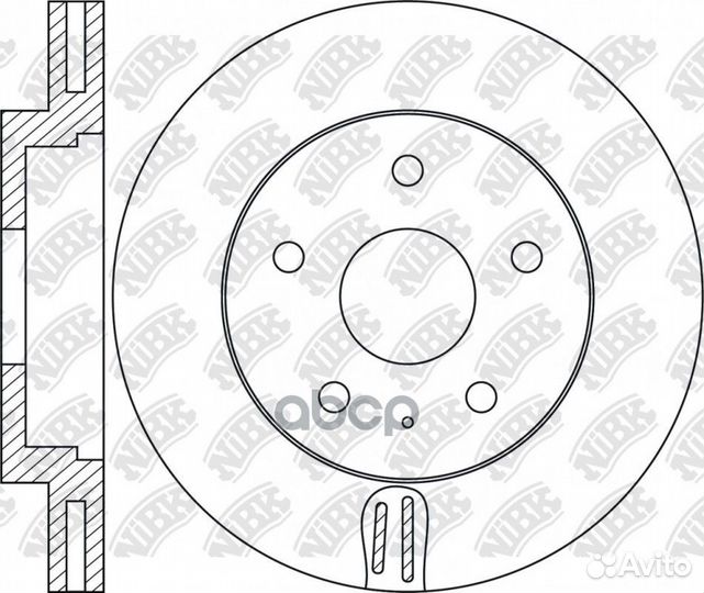 Диск тормозной передний mazda CX-5 11- nibk RN