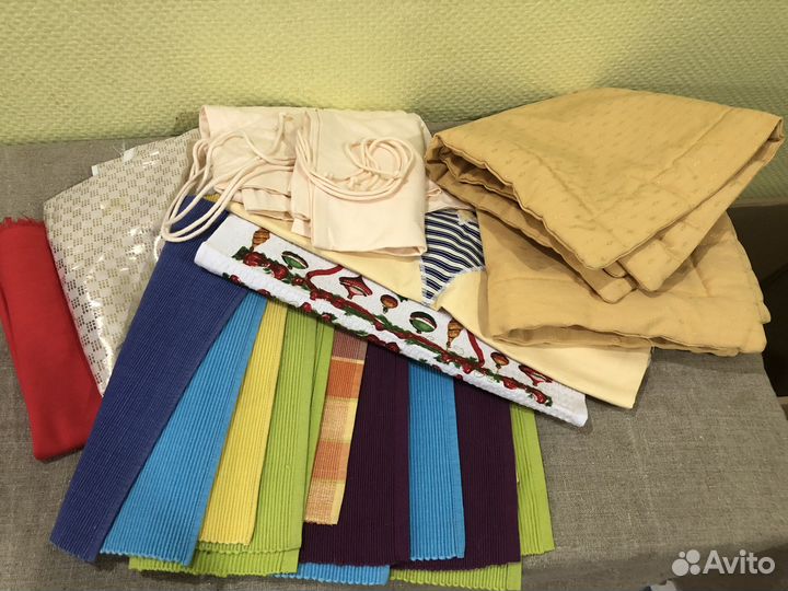 Салфетки, наволочки, ткань СССР