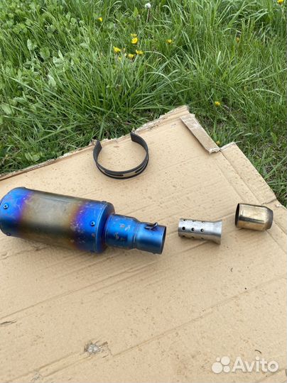 Глушитель прямоток на мотоцикл