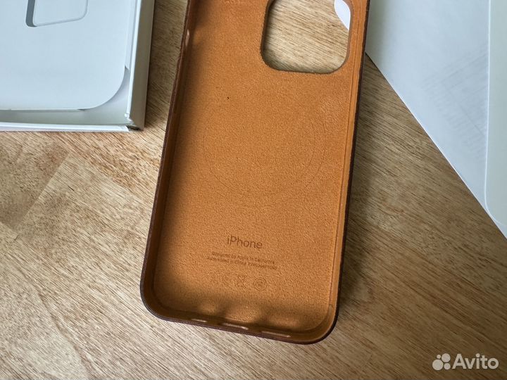 Apple leather case iPhone 13 pro (оригинал)