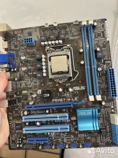 Материнская плата с процессором