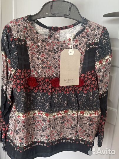 Блузка рубашка zara на девочку