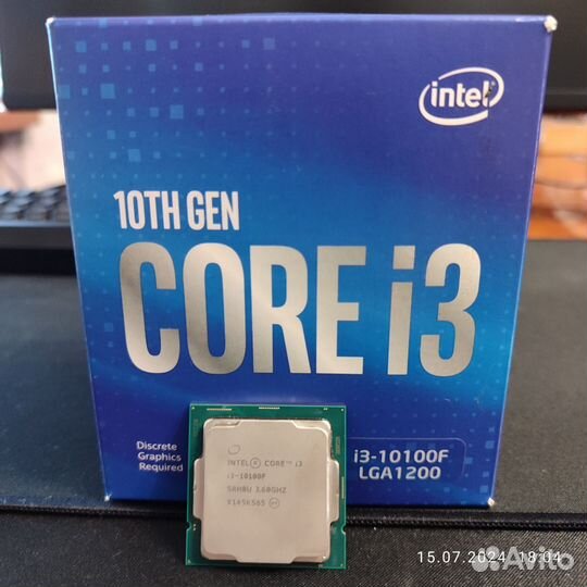 Процессор Intel core i3 10100f Box