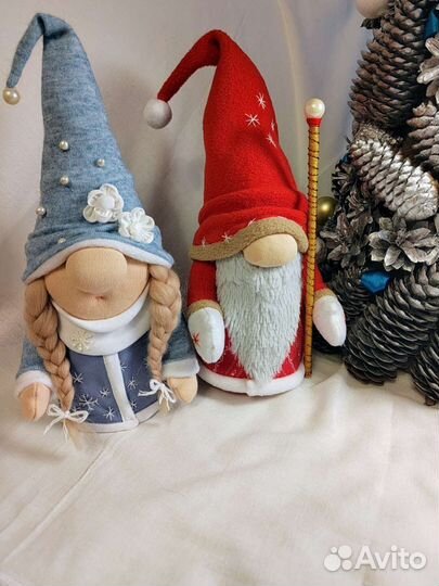 Гномы под ёлку ручной работы