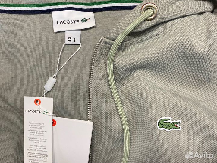 Худи на молнии Lacoste