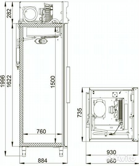 Морозильный шкаф polair CB107-S