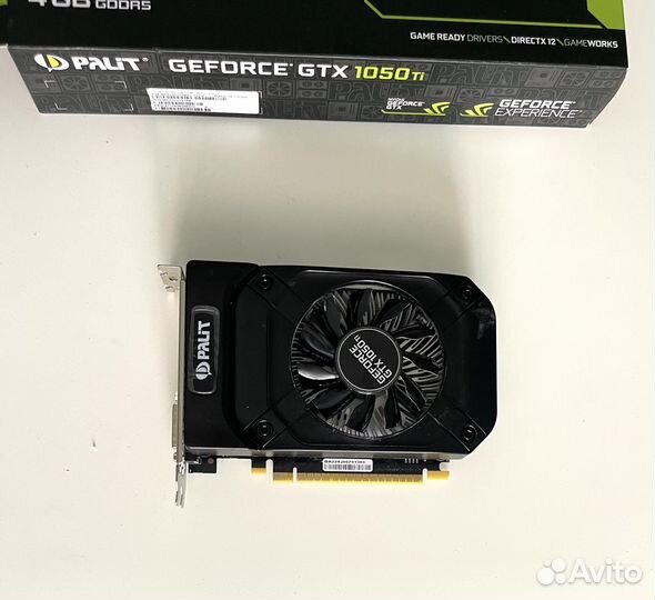Видеокарта Palit gtx 1050ti stormx с гарантией