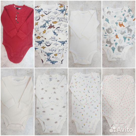 Боди новое с длинным рукавом Carters 68