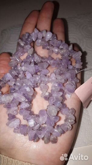 Новые бусы из натуральных полудр.камней,серьги925