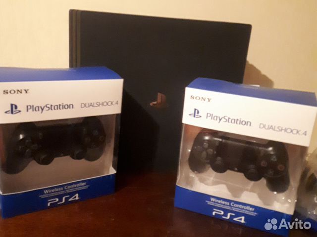 PS4 pro 1тб+1 новый джойстик купить в Москве | Электроника | Авито