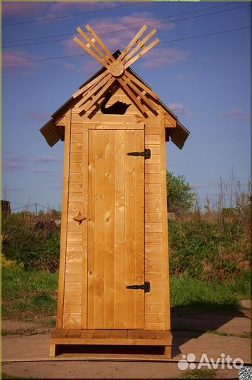 Дачный туалет деревянный GAR210