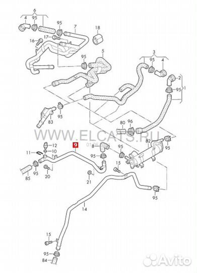 Трубка системы охлаждения Volkswagen Passat B7 365