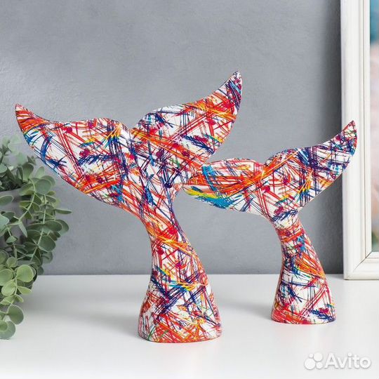 Сувенир полистоун 'Хвост кита. Цветные карандаши'