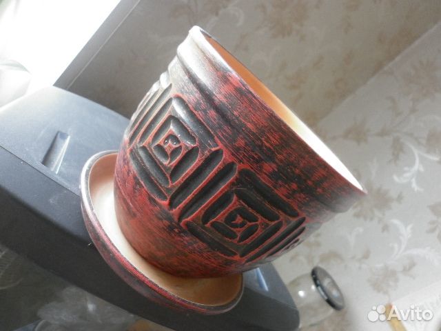 Кашпо-горшки и блюдечки для цветов керамика