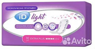 Прокладки урологические iD Light Extra Plus, 16 шт