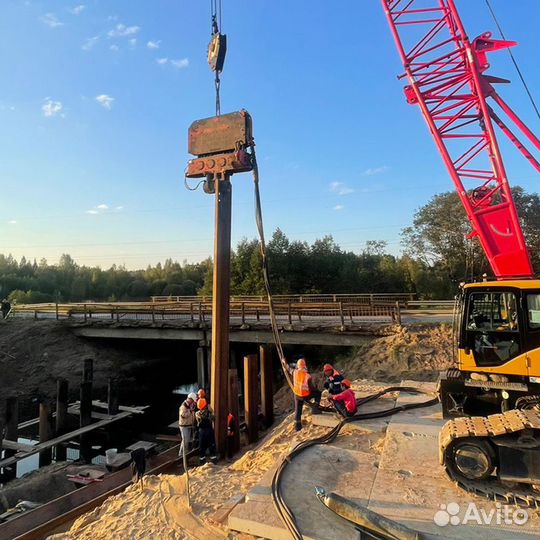 Шпунтовое ограждение котлованов