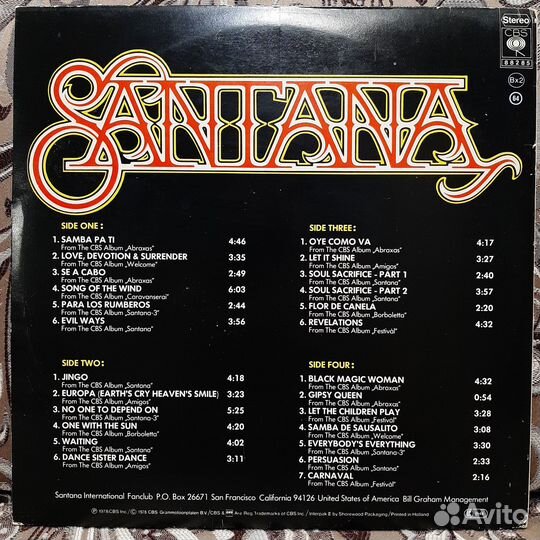 25 Santana Greats Hits (1978)