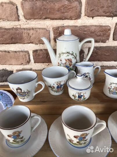 Детский сервиз гдр винтаж и остатки второго бонус