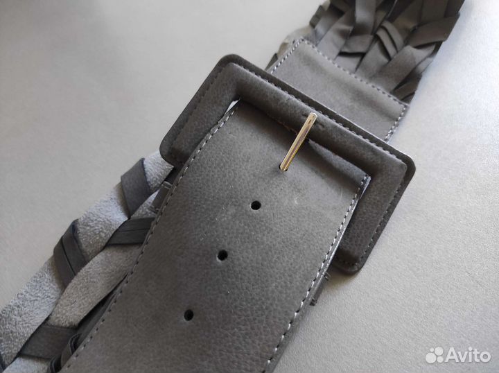 Ремень женский плетёный широкий