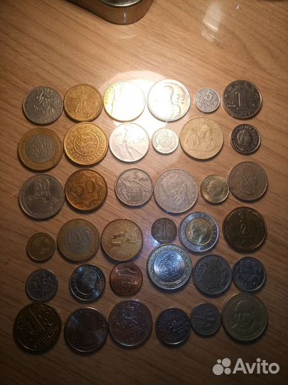 Иностранные монеты 36 штук без повторов