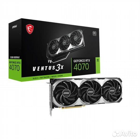 Видеокарта MSI RTX4070 (RTX 4070 ventus 3X E 12G O