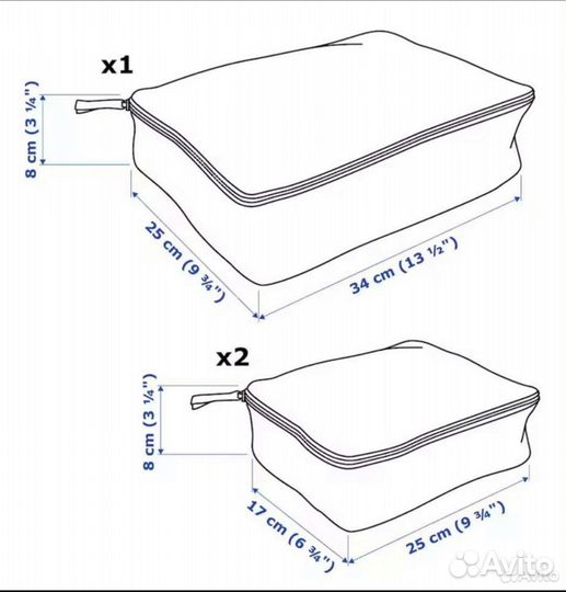 Набора из 3 сумок rensare IKEA