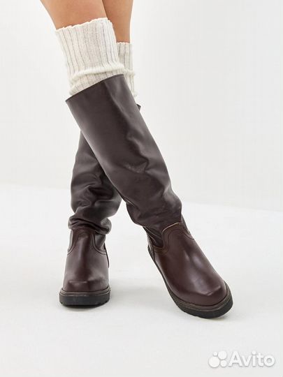 Легкие сапоги с уютным мехом на каждый день