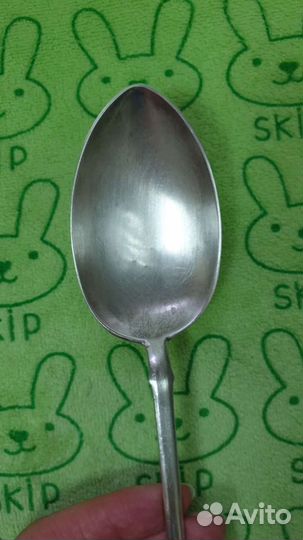 Ложка антикварная, серебро 84 пробы