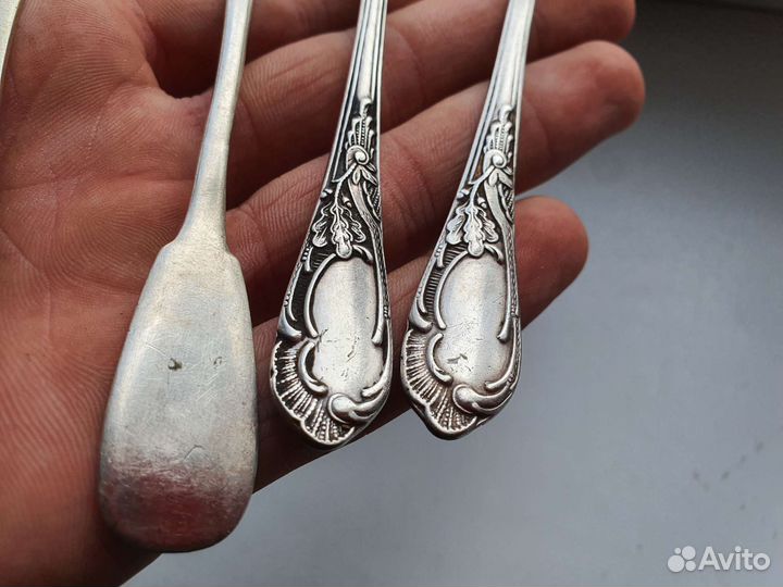 Серебряные ложки 84 875 пробы