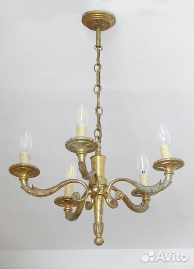 Антикварная люстра в стиле Ампир. Франция