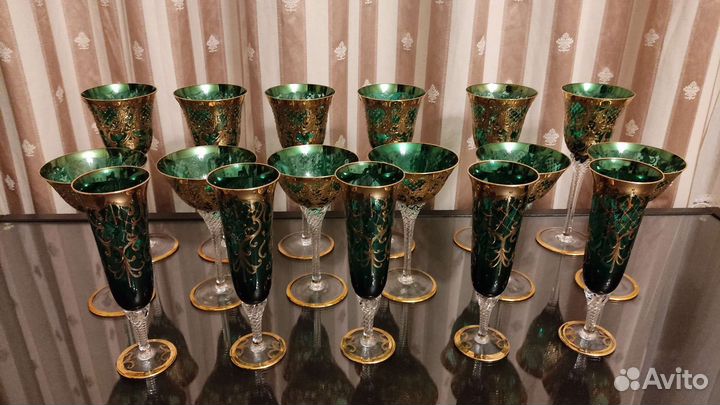 Чешский набор фужеров Богемия