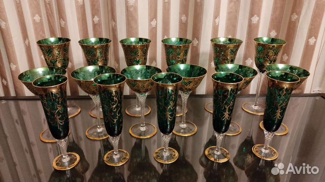 Чешский набор фужеров Богемия