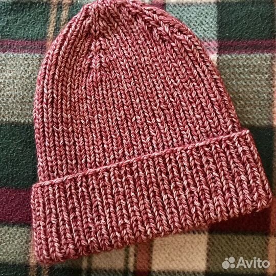 Шапка вязаная ручная работа