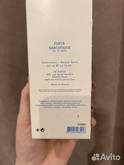 Парфюм fleur narcotique ex Nihilo