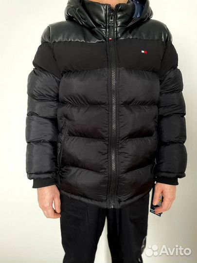 Зимняя мужская куртка пуховик tommy hilfiger