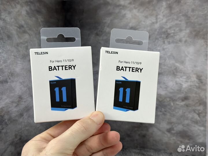Аккумулятор для GoPro Hero 9 / 10 / 11 Telesin 2шт