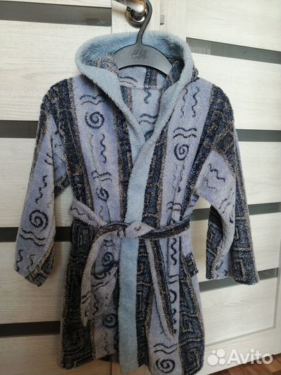 Халат для мальчика плюшевый