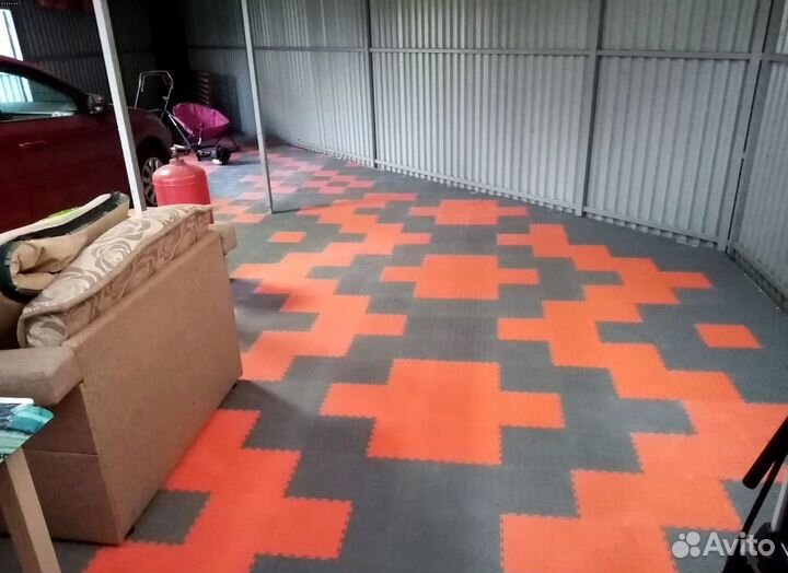 Модульная пвх плитка для гаража