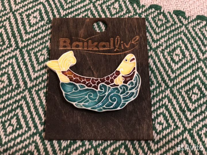 Значок ручной работы Baikal live