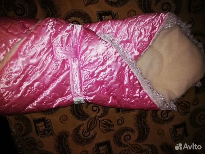 Конверт на выписку зимний для девочки