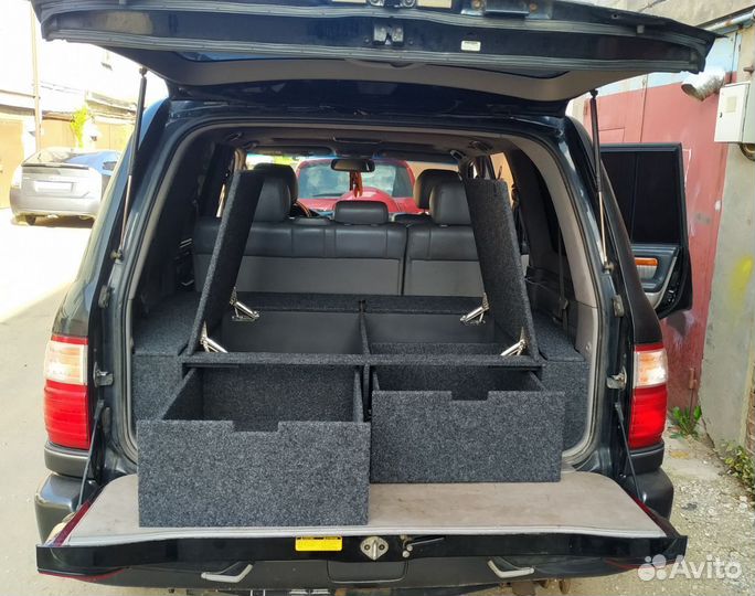 Органайзер Toyota LC 100, 2 выдвижных ящика+спальн