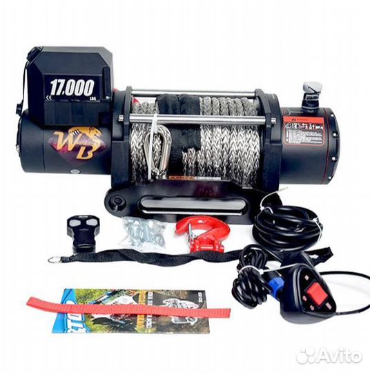 Лебедка PRO-TOP 12V / 24V 17000 lbs кевлар трос