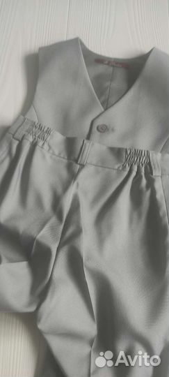 Костюм школьный двойка с жилеткой