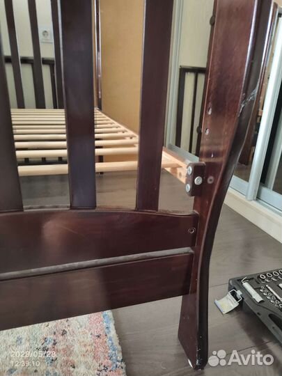 Детская кровать с ящиком и матрасом+подарки