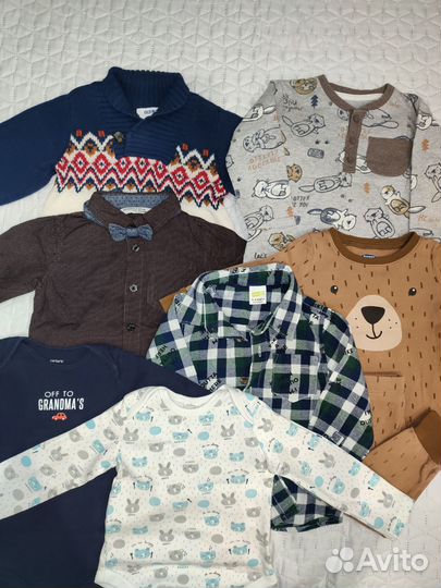 Детские вещи одежда рубашка боди свитер 80 86