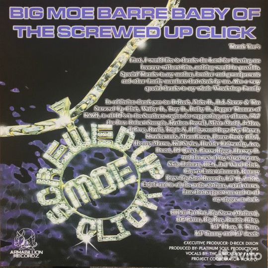 Винил Big Moe – City Of Syrup (Numbered + Poster)