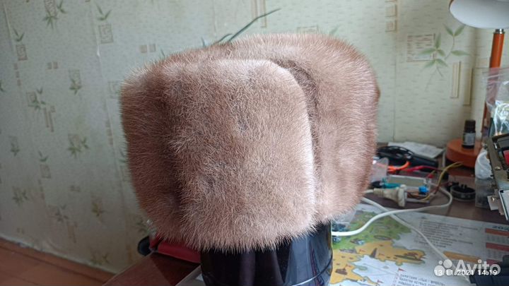 Норковая шапка мужская новая